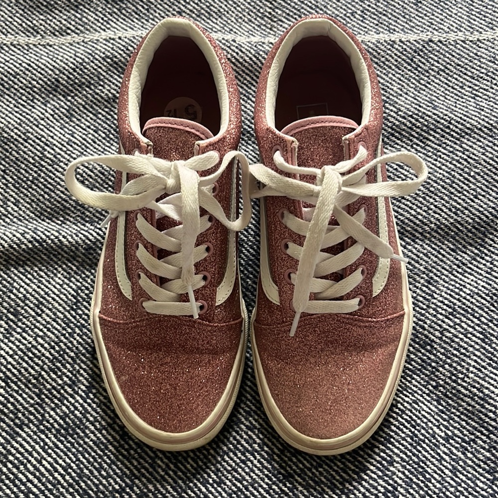 Pink Glitter Vans
